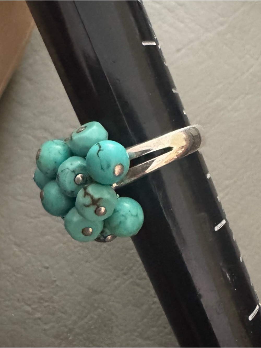 New Barse Turquoise Cluster Ring - Picture 6 of 6